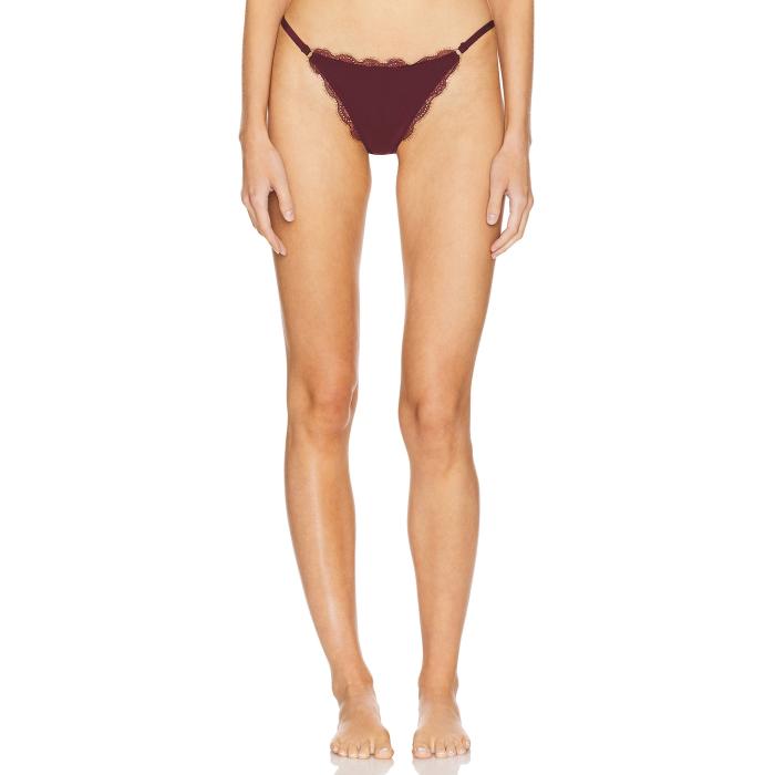 Love Stories 【 Roomie Thong Women Burgundy 】 インナー 下着 ナイトウェア レディース インナー 下着 ランジェリー ショーツ Tバック Gストリング レディース ワイン色・バーガンディー