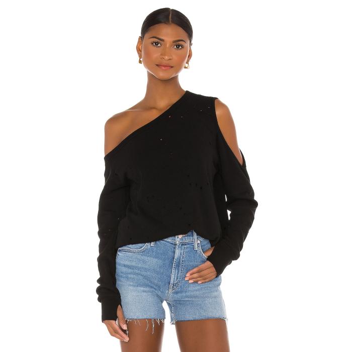 Michael Lauren 【 Ventura Pullover Women Black 】 レディースファッション トップス スウェット トレーナー レディース 黒色 ブラック
