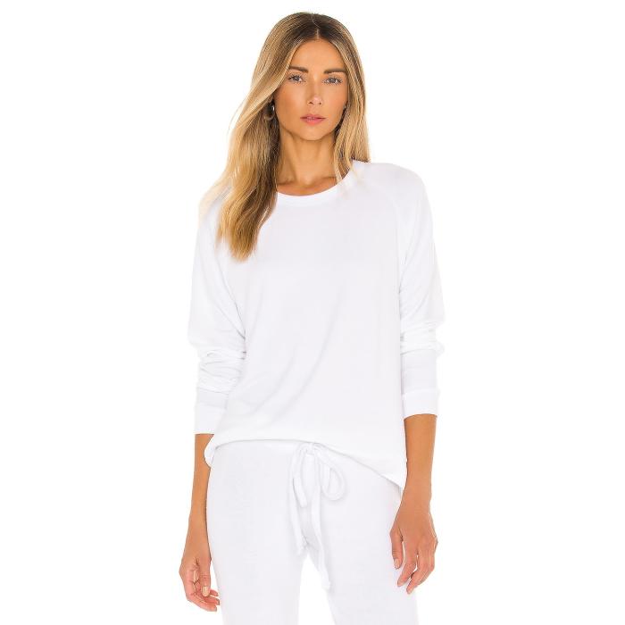 Michael Lauren 【 James Sweatshirt Women White 】 ウィリアム・ジェームズ 汗水 調教師 レディース 白いこと 白いこと