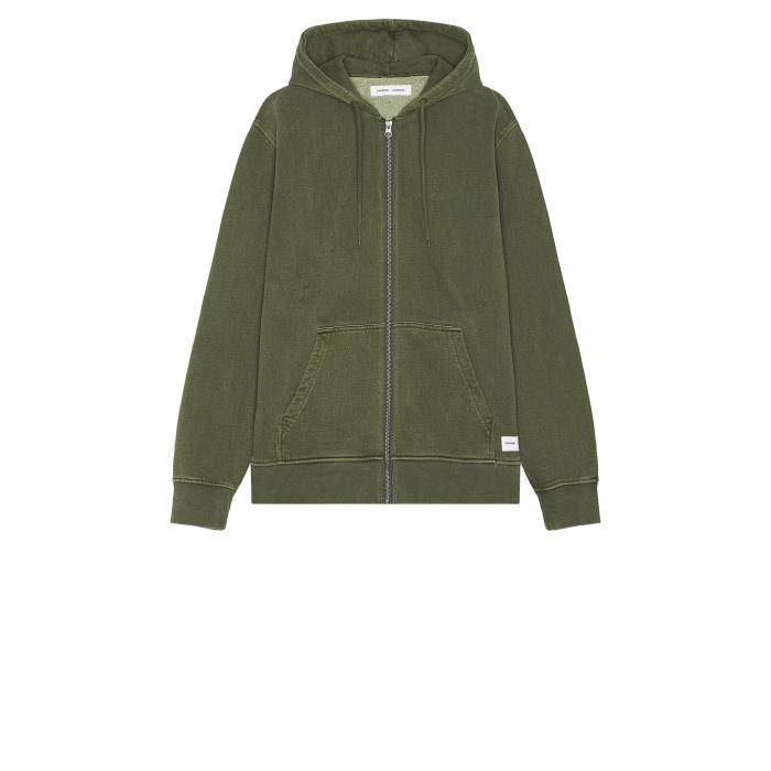 Samsoe Samsoe 【 Sapigment Zip Hoodie Men Forest Night 】 フーディー パーカー メンズファッション トップス パーカー メンズ フォレスト ナイト