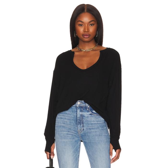 Michael Lauren 【 Spence V-Neck Pullover Women Black 】 Vネック レディースファッション トップス ニット セーター その他 レディース 黒色 ブラック