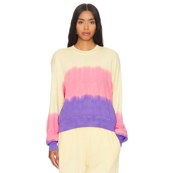Michael Lauren 【 Exon Drop Shoulder Crew Neck Pullover Women Spumoni 】 クルー レディースファッション トップス その他 レディース