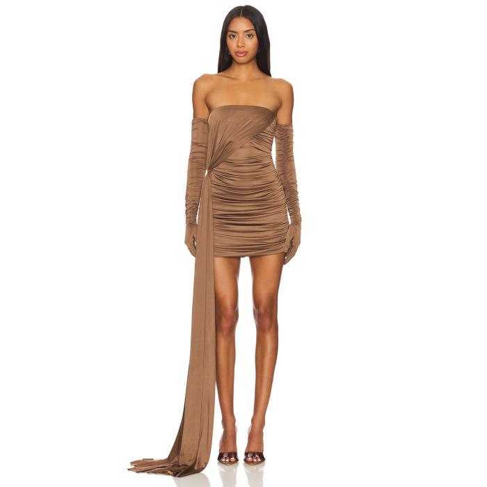 Mother Of All 【 Delores Mini Dress Women Brown 】 ドレス レディースファッション ドレス レディース 茶色 ブラウン