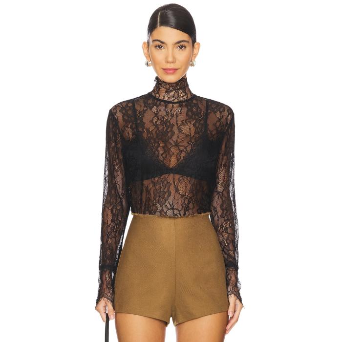 Nonchalant Label 【 Mary Lace Top Women Black 】 レディース 黒いこと 黒いこと