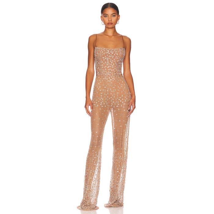 Retrofete 【 Axel Jumpsuit Women Silver & Nude 】 ジャンプスーツ レディースファッション その他 レディース Silver 銀色・シルバー