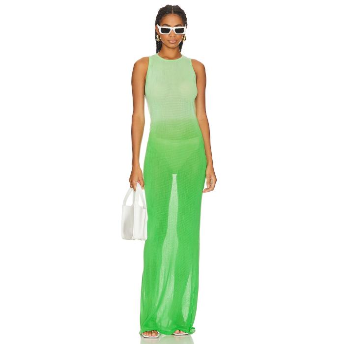 Cotton Citizen 【 Rio Maxi Dress Women Electric Lime Cast 】 リオ ドレス レディースファッション ドレス レディース ライム