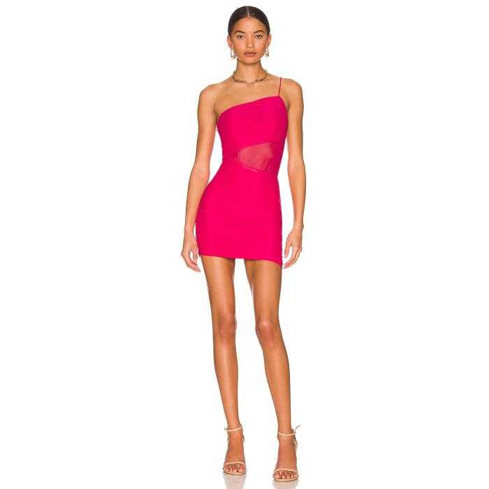 Superdown 【 Jerica Mesh Mini Dress Women Hot Pink 】 ドレス レディースファッション ドレス レディース pink ピンク