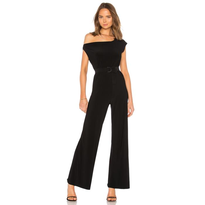 Norma Kamali 【 Drop Shoulder Jumpsuit Women Black 】 ジャンプスーツ レディースファッション その他 レディース 黒色 ブラック