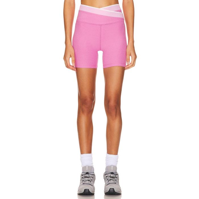 ビヨンドヨガ Beyond Yoga 【 Spacedye In The Mix Biker Short Women Pink Bloom Heather 】 レディースファッション ボトムス パンツ レディース pink ピンク heather ヘザー