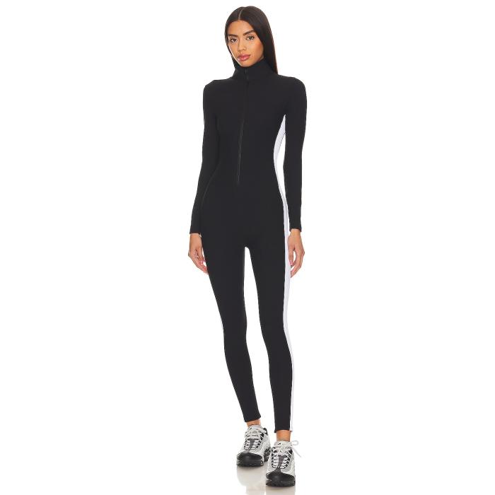 Year Of Ours 【 Thermal Ski Onesie Women Black & White 】 スポーツ アウトドア ウインタースポーツ スキー用ウェア メンズウェア 上下セット つなぎ レディース 黒色 ブラック 白色 ホワイト