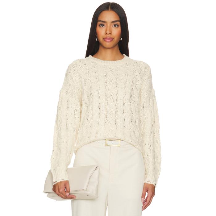 Heartloom 【 Tabby Sweater Women Ivory 】 調教師 レディース 象牙色