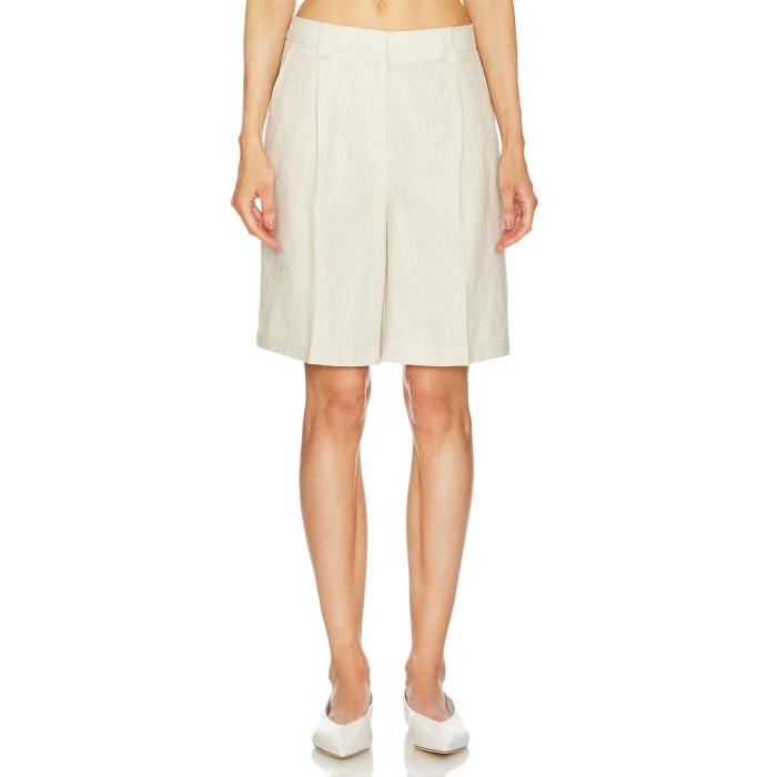 Lpa 【 Seina Short Women Natural Linen 】 レディースファッション ボトムス パンツ レディース ナチュラル