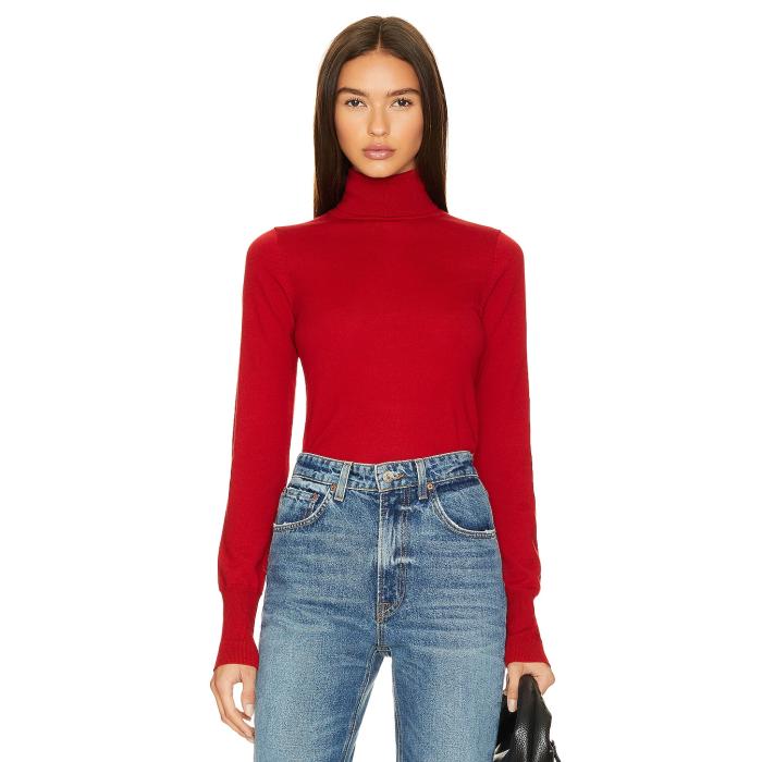 Grlfrnd 【 Merino Wool Turtleneck Sweater Women Red 】 トレーナー レディースファッション トップス ニット セーター その他 レディース Red 赤・レッド