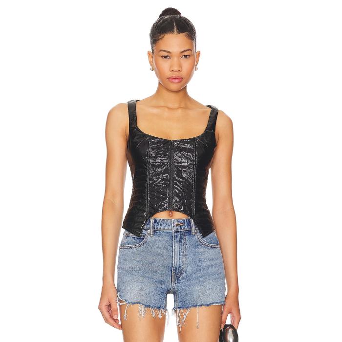 Miaou 【 Kira Corset Women Black 】 レディースファッション トップス その他 レディース 黒色 ブラック