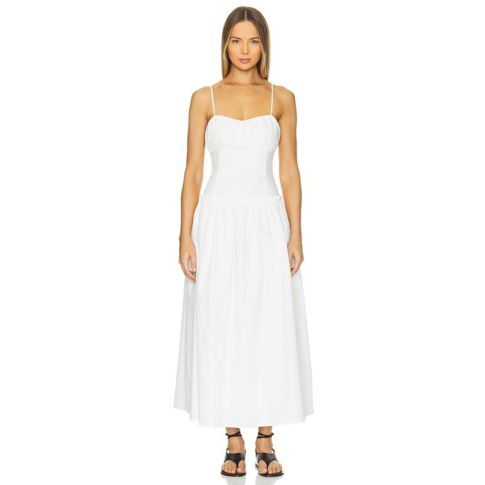 Line & Dot 【 Maison Corset Dress Women White 】 ドレス レディース 白色 ホワイト｜スニケス
