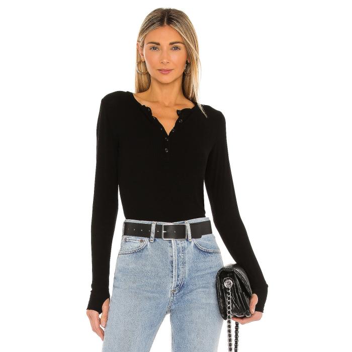 Michael Lauren 【 Vance Henley Women Black 】 ヘンリー レディース 黒色 ブラック｜スニケス