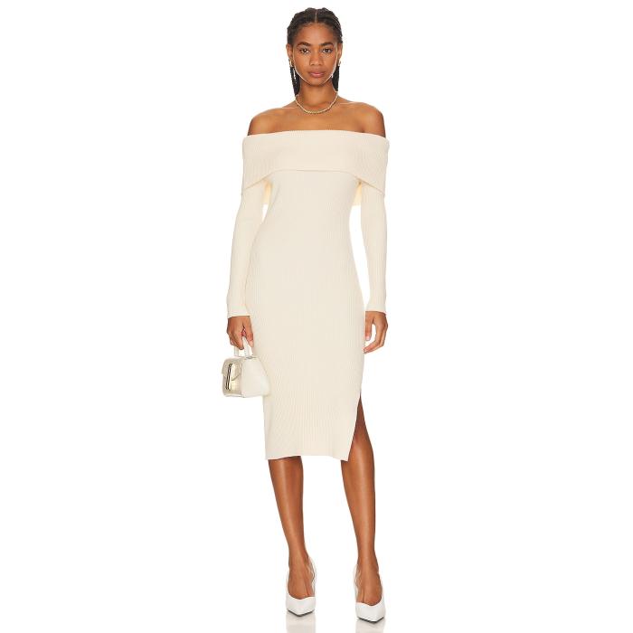 スティーブマデン Steve Madden 【 Francesca Knit Dress Women White 】 ニット ドレス レディース 白色 ホワイト