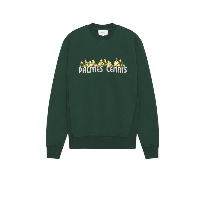 Palmes 【 Entou Crewneck Sweater Women Dark Green 】 トレーナー レディースファッション トップス スウェット トレーナー レディース green 緑・グリーン