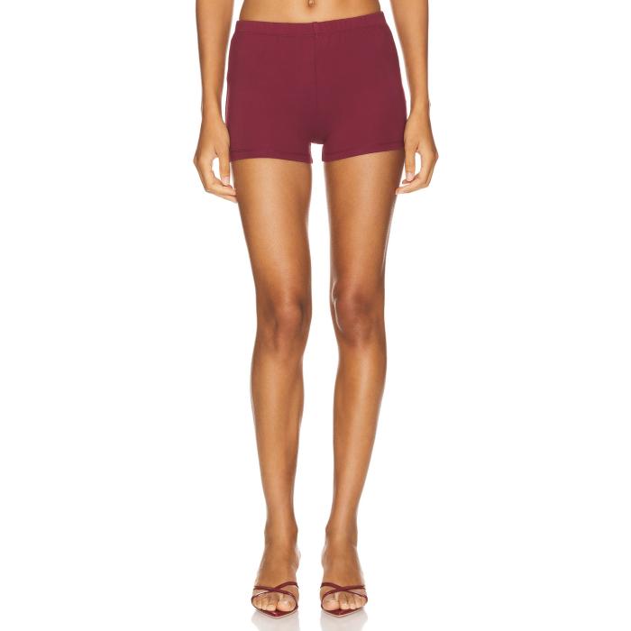 Miaou 【 X Revolve Booty Short Women Maroon 】 レディースファッション ボトムス パンツ レディース マルーン