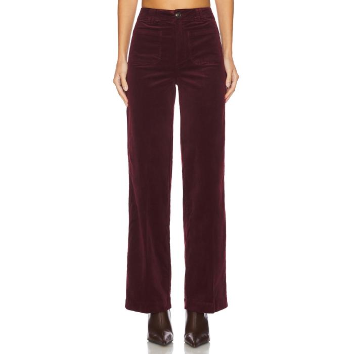 ペイジ Paige 【 Sasha Pant Women Dark Oxblood 】 パンツ レディース 赤・オックスブラッド