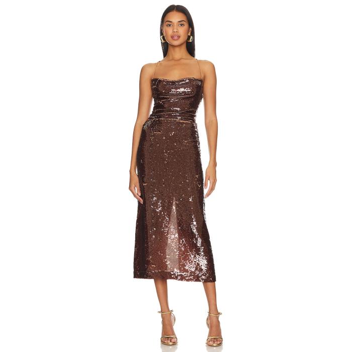 サビーナムサエフ Sabina Musayev 【 Lera Dress Women Cinnamon 】 ドレス レディースファッション ドレス レディース