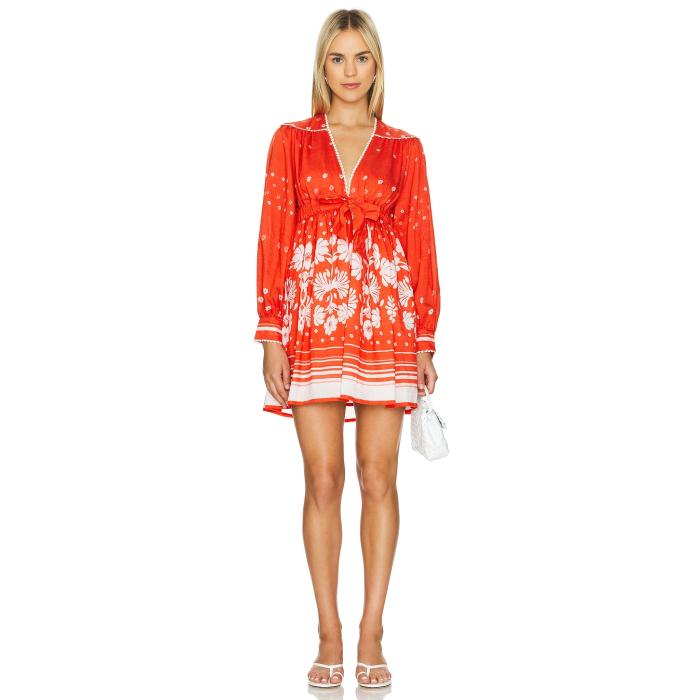 サビーナムサエフ Sabina Musayev 【 Nana Dress Women Red Print 】 ドレス レディースファッション ドレス レディース Red 赤・レッド