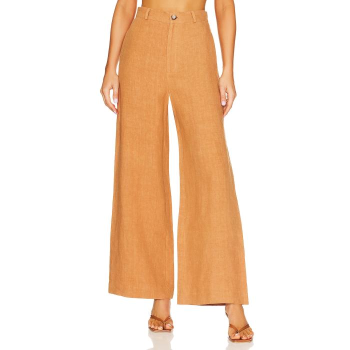バル点点 Bardot 【 Enya Linen Pant Women Camel 】 ズボン下 レディース camel 駱駝