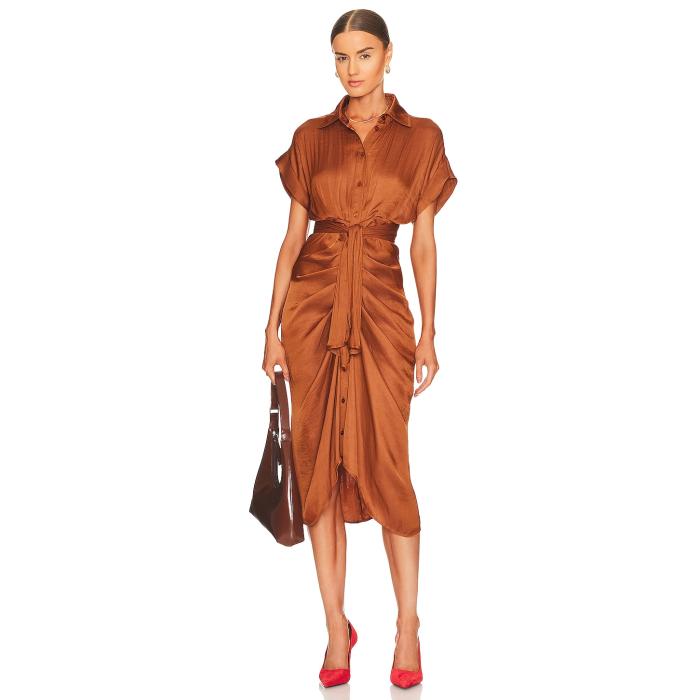 スティーブマデン Steve Madden 【 Tori Midi Dress Women Mocha Bisque 】 ドレス レディースファッション ドレス レディース