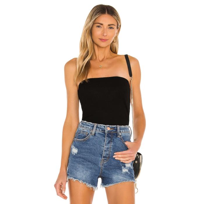 Michael Lauren 【 Axford Tube Top Women Black 】 レディース 黒いこと 黒いこと