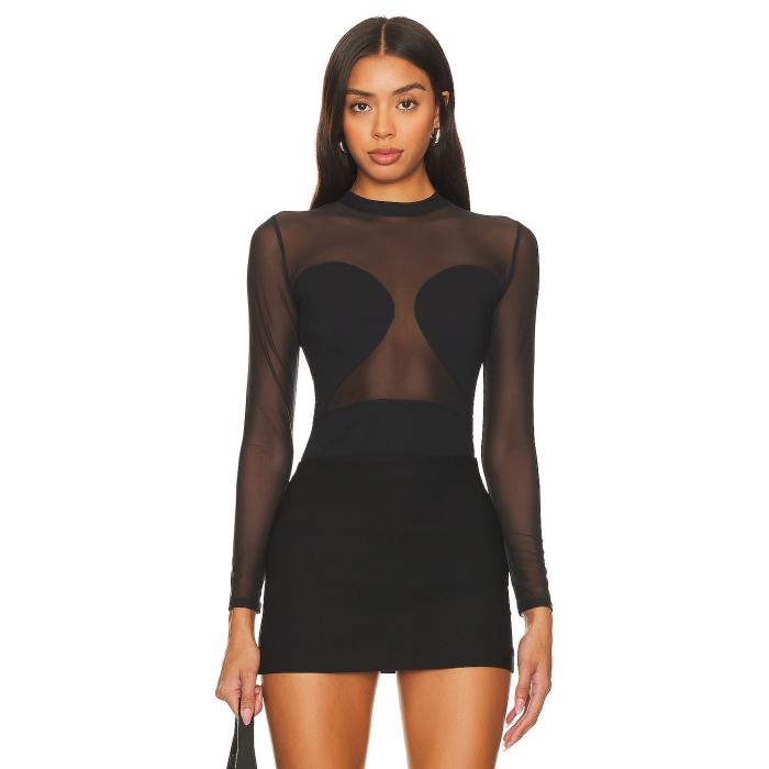 Undress Code 【 All-Nighter Bodysuit Women Black 】 ボディースーツ レディースファッション トップス その他 レディース 黒色 ブラック