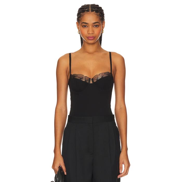 Undress Code 【 Kiss And Tell Bodysuit Women Black 】 ボディースーツ レディースファッション トップス その他 レディース 黒色 ブラック
