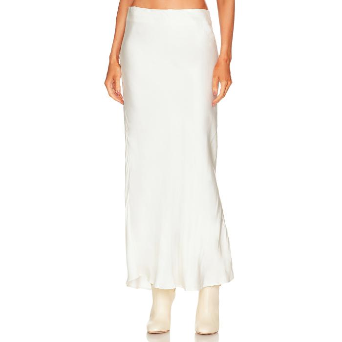 バルドット Bardot 【 Azzura Satin Skirt Women Ivory 】 サテン レディースファッション ボトムス スカート レディース アイボリー