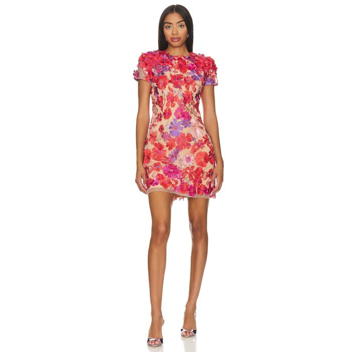 Elliatt 【 Performance Dress Women Red & Nude 】 パフォーマンス ドレス レディースファッション ドレス レディース Red 赤・レッド