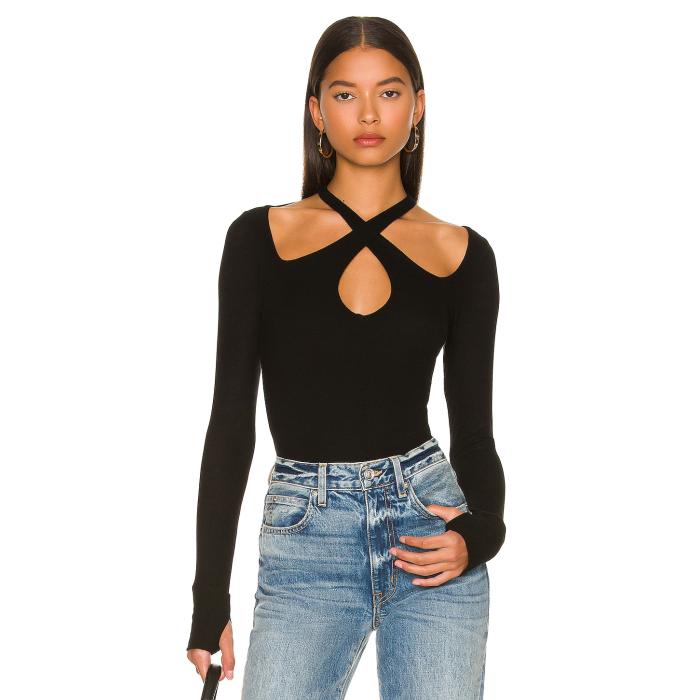 Michael Lauren 【 Gael Top Women Black 】 レディースファッション トップス その他 レディース 黒色 ブラック