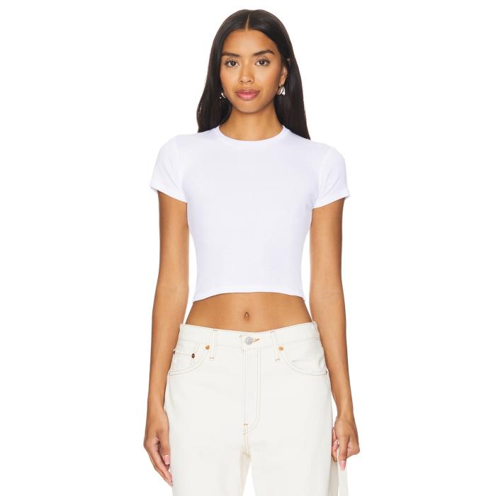 Clyque 【 Belen Baby Tee Women White 】 Tシャツ レディースファッション トップス Tシャツ カットソー レディース 白色 ホワイト