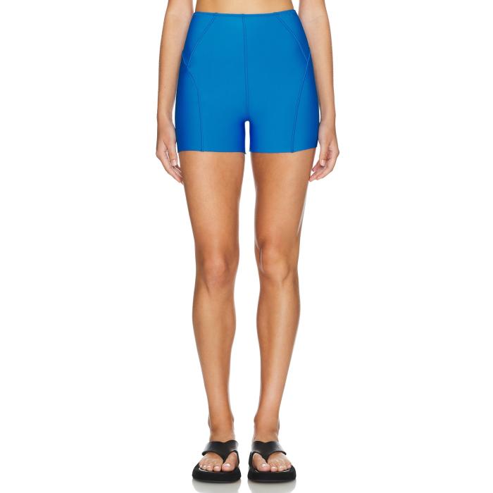 Matthew Bruch 【 Seamed Hot Short Women Bright Blue 】 レディースファッション ボトムス パンツ レディース 青色 ブルー
