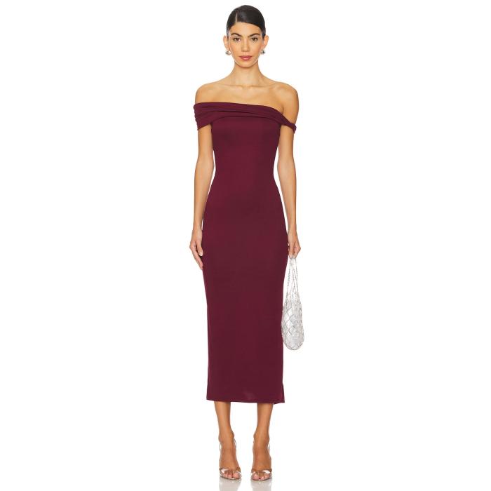 Nia 【 Clara Dress Women Oxblood 】 お召しもの レディース 赤・オックスブラッド