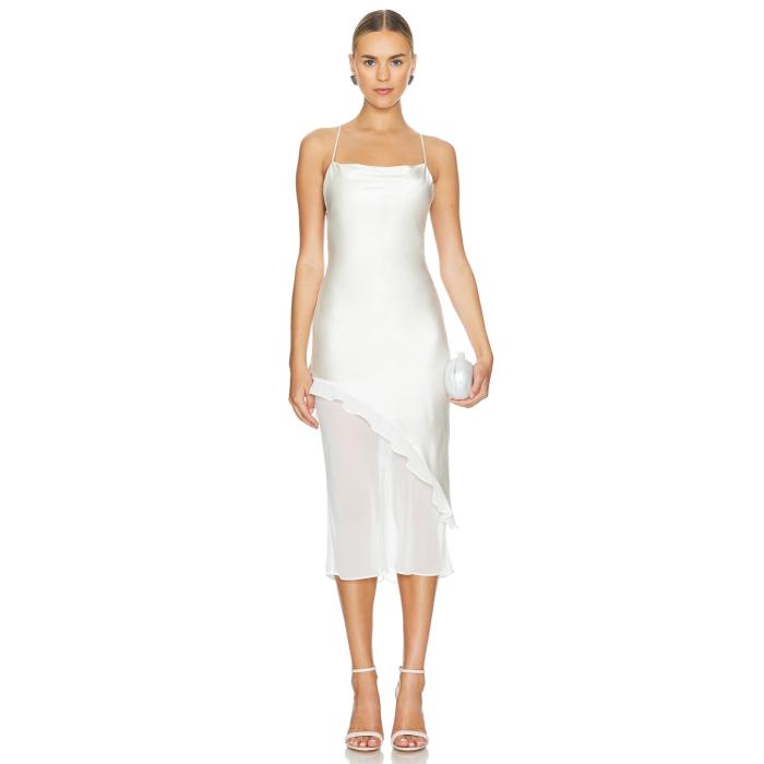 アマンダアプリチャード Amanda Uprichard 【 Luciana Dress Women Ivory 】 ドレス レディースファッション ドレス レディース アイボリー