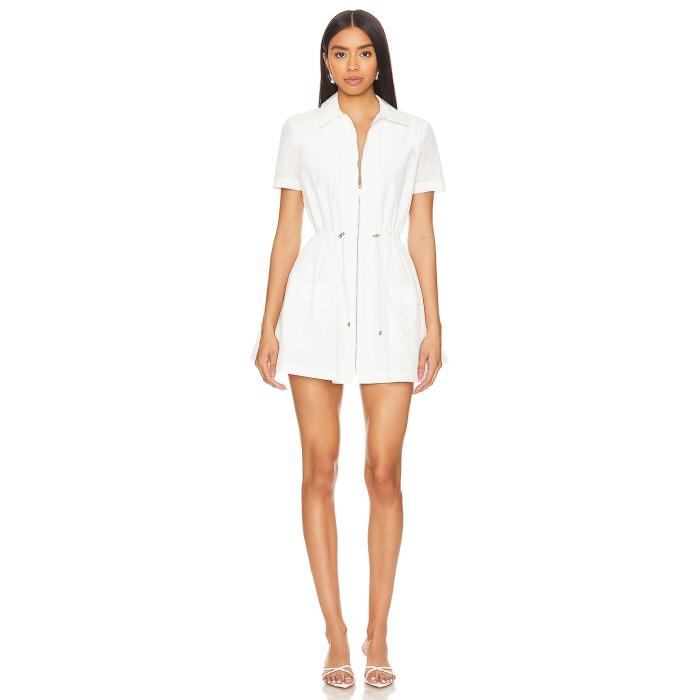 アマンダアプリチャード Amanda Uprichard 【 X Revolve Vanessa Mini Dress Women White 】 ドレス レディース 白色 ホワイト｜スニケス