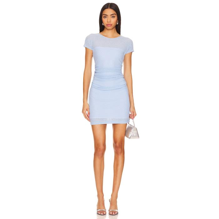 アマンダアプリチャード Amanda Uprichard 【 Shelby Dress Women Baby Blue 】 ドレス レディースファッション ドレス レディース 青色 ブルー
