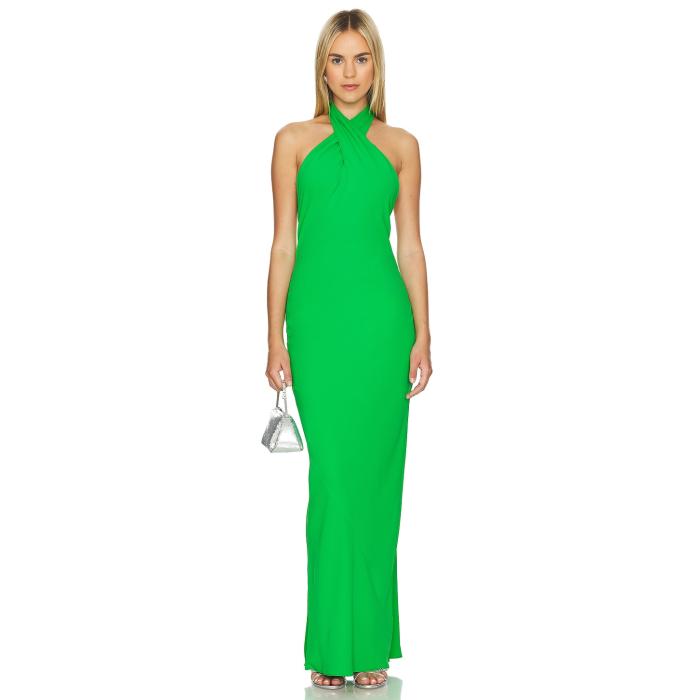 アマンダアプリチャード Amanda Uprichard 【 X Revolve Galilea Gown Women Grass 】 レディース|スニケス