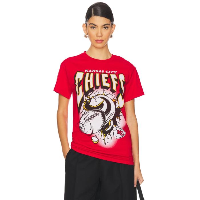ジャンクボンネット Junk Food 【 Chiefs Breakthru Tee Unisex Red 】 チーフス ティーシャツ ユニ一発やる Red 赤・赤いこと