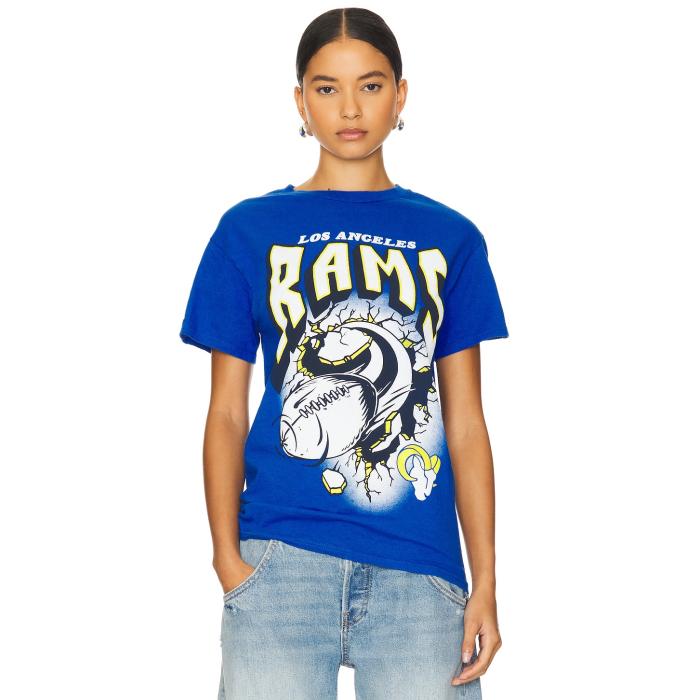 ジャンクフード Junk Food 【 Rams Breakthru Tee Unisex Royal 】 ラムズ Tシャツ レディースファッション トップス Tシャツ カットソー ユニセックス 10,608円