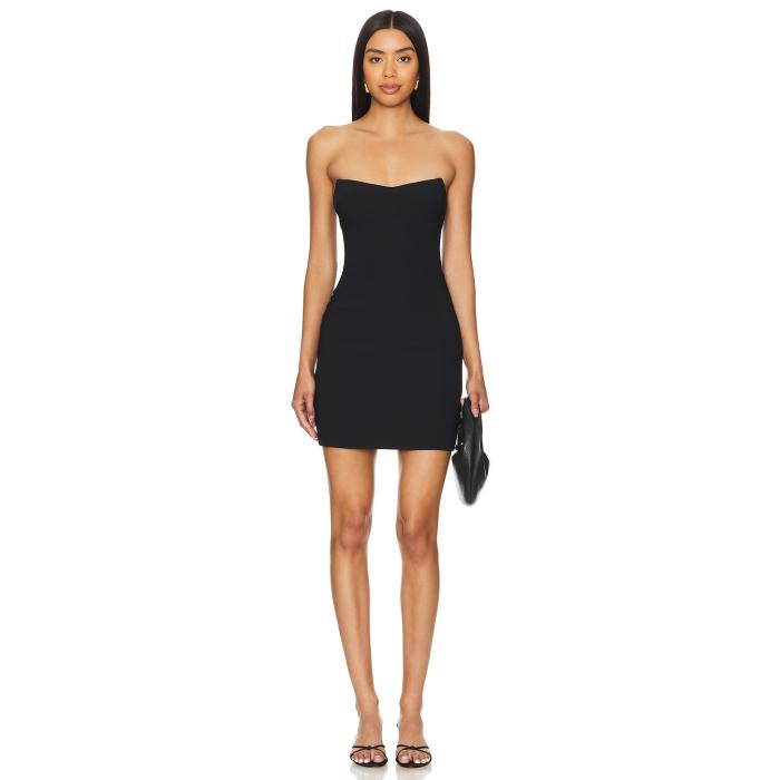 アマンダアプリチャード Amanda Uprichard 【 Ivy Mini Dress Women Black 】 ドレス レディースファッション ドレス レディース 黒色 ブラック