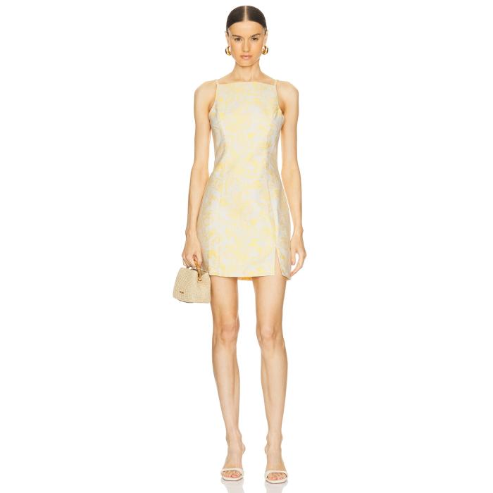 アマンダアプリチャード Amanda Uprichard 【 Molly Dress Women Electric Yellow 】 ドレス レディースファッション ドレス レディース yellow 黄色・イエロー