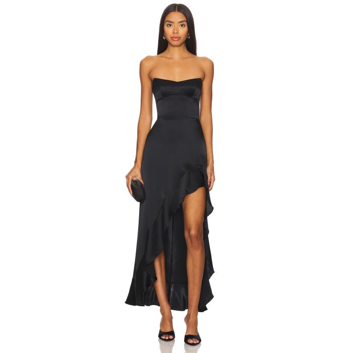 アマンダアプリチャード Amanda Uprichard 【 Alyse Dress Women Black 】 ドレス レディースファッション ドレス レディース 黒色 ブラック