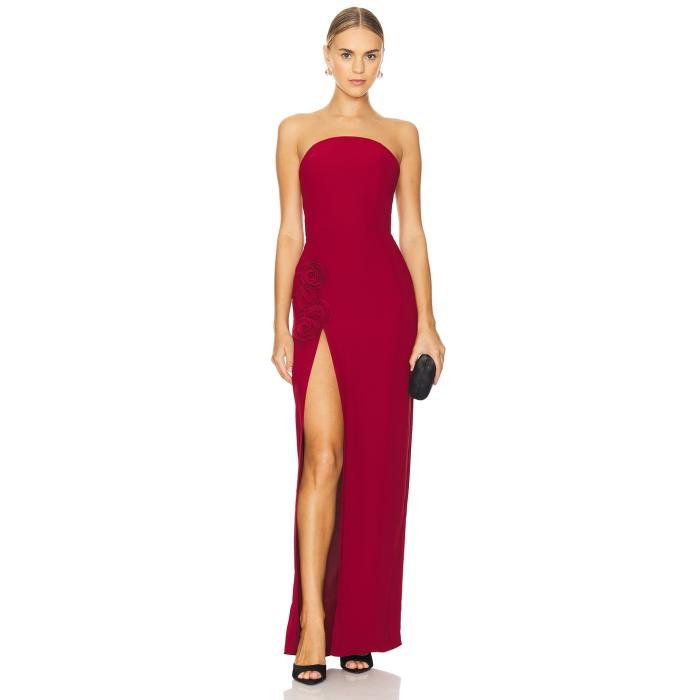 アマンダアプリチャード Amanda Uprichard 【 X Revolve Wolfe Gown Women Carnelian 】 レディースファッション ドレス レディース