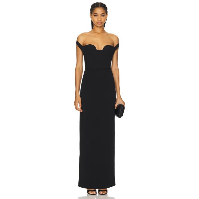 Solace London 【 Serina Maxi Dress Women Black 】 ドレス レディースファッション ドレス レディース 黒色 ブラック