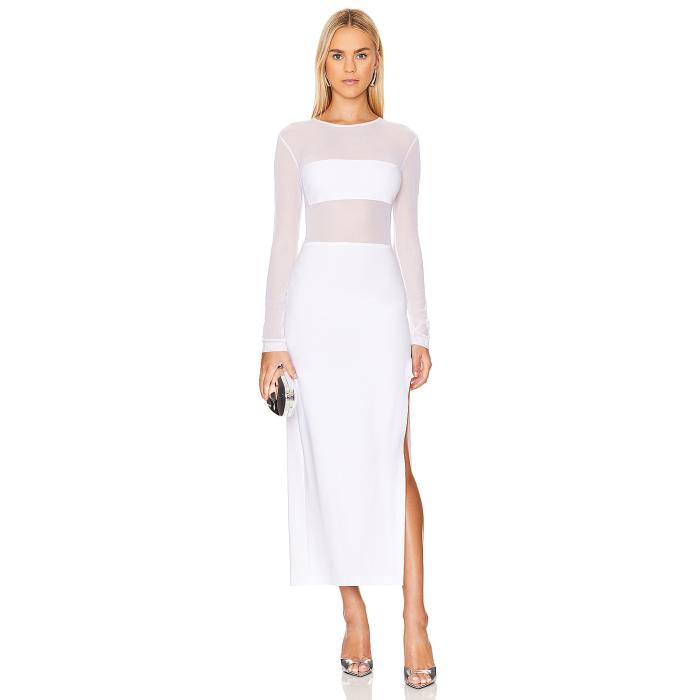Norma Kamali 【 Dash Dash Side Slit Gown Women Snow White 】 レディースファッション ドレス レディース 白色 ホワイト 34,385円