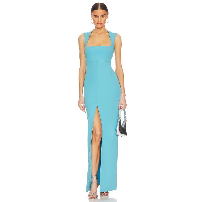Solace London 【 Sofia Maxi Dress Women Blue 】 ドレス レディースファッション ドレス レディース 青色 ブルー